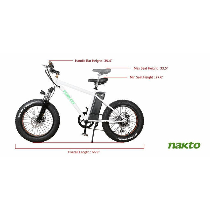 Nakto Electric Bikes Nakto Mini Cruiser Electric Bike