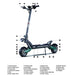 Nanrobot Electric Scooter NANROBOT D6+1.0/2.0ELECTRIC SCOOTER 10”-2000W-52V 26Ah