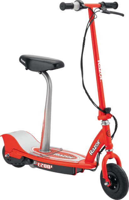 Razor Electric Scooter white/red Razor E200S Electric Scooter Seated