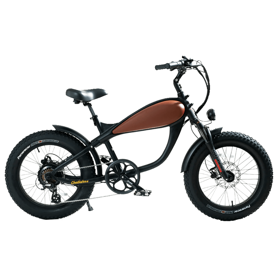 Revi Bikes Cheetah Mini Electric Bike 20" Fat Tires, 48V 500W Peak 750