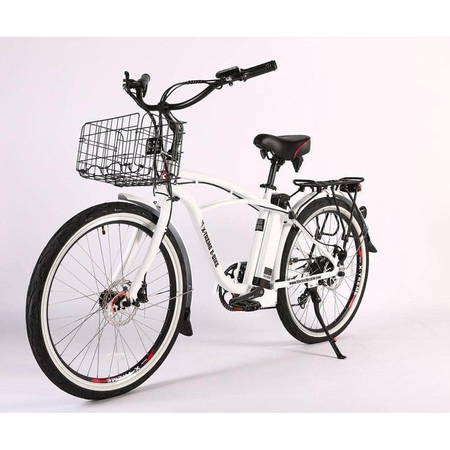 x treme electric bicycle X-Treme Newport Elite 300W / 350W Beach Cruiser Electric Bike, Blue / 24 Volt