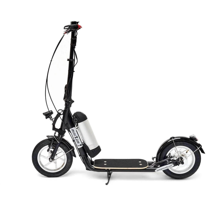 Zumaround MiniZum Electric Scooter - collapsible and lightweight; rider weight capacity upto 395 lbs!