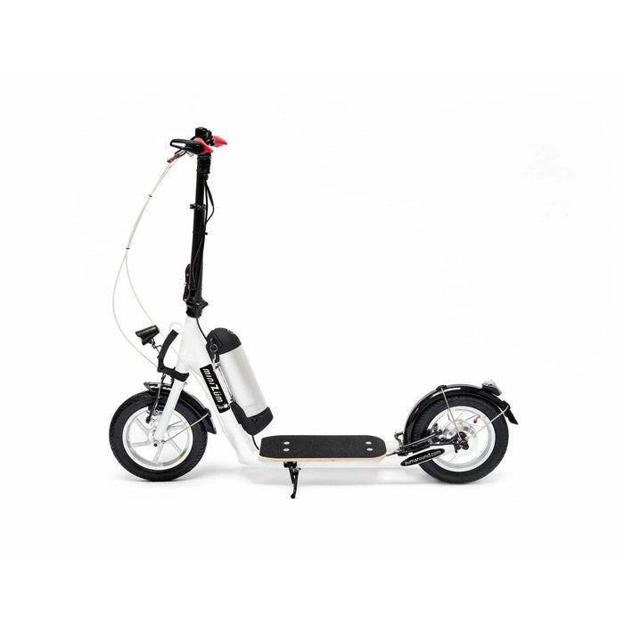 Zumaround MiniZum Electric Scooter - collapsible and lightweight; rider weight capacity upto 395 lbs!